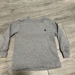 Gray Ralph Lauren Polo long sleeve TShirt. 2T. Worn 1x, excellent condition